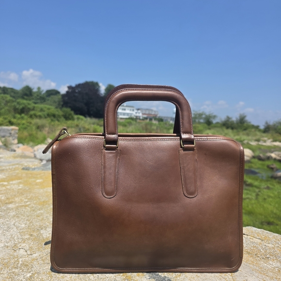 Vintage Coach Slim Satchel Standard, Original NYC Factory - Picture 7 of 16